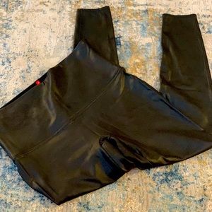 SPANX FAUX LEATHER LEGGINGS SZ 1X NWOT